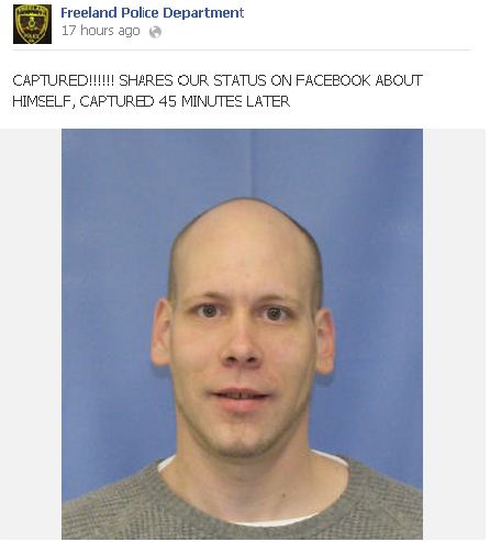 «Κοιτάξτε, καταζητούμαι» είπε στο Facebook και συνελήφθη