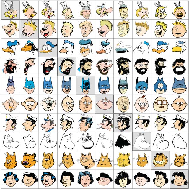 10 diasimi charaktires komik me diaforetiko stil