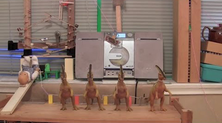 rube goldberg machine the door opener